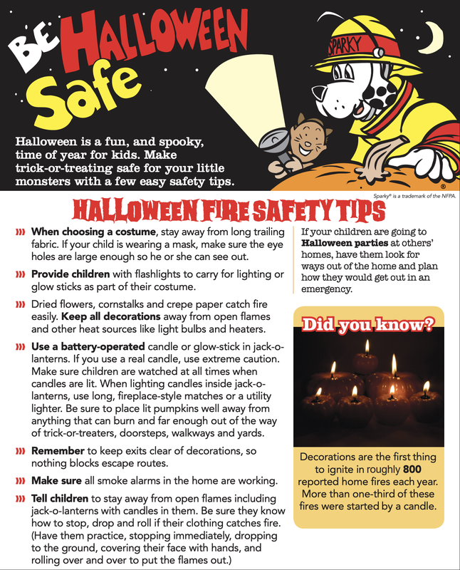 Halloween Safety Tips from the NFPA