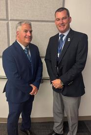 New Director Of 911 Operations For Dutchess County Andrew Calamari (L) with Bill Beale, Commissioner of Emergency Response for Dutchess County